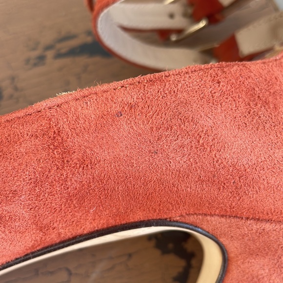 Massimo Dutti Women’s Strappy High-heels Burnt Orange Suede Size 37 (6.5 US) - Picture 10 of 13